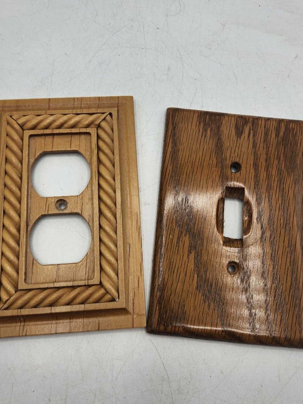 Wood Outlet and Light Switch Plate Covers
